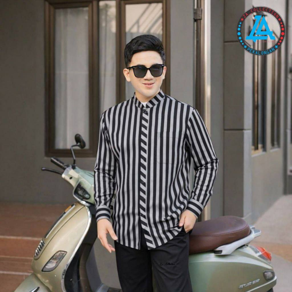 BAJU KOKO SURJAN JAWA LURIK KEMEJA KOKO KERAH SHANGHAI BAJU KOKO DEWASA BASIC KATUN SERAGAM SANTRI