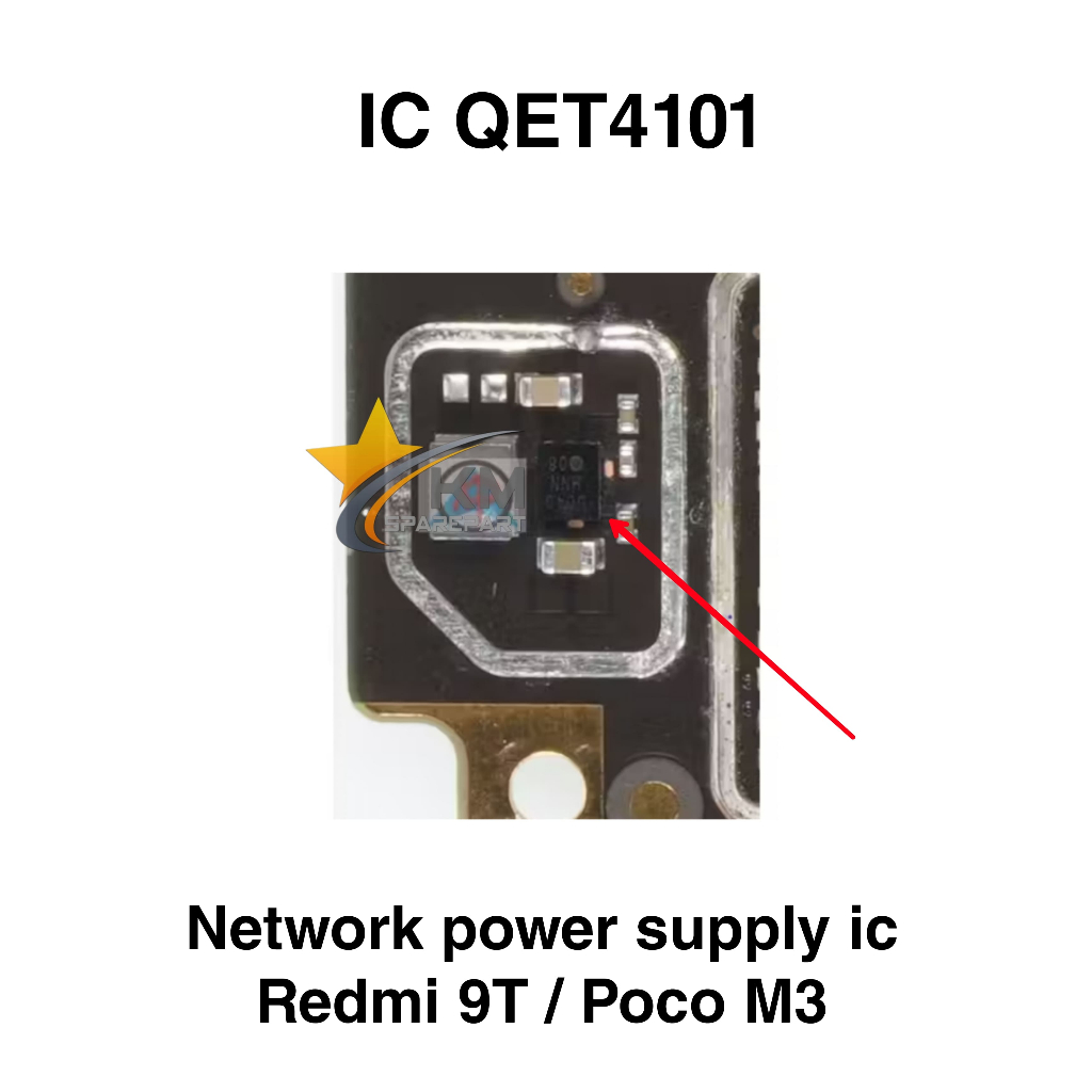 Ic Power Supply Network QET4101 For Poco M3 Redmi 9T