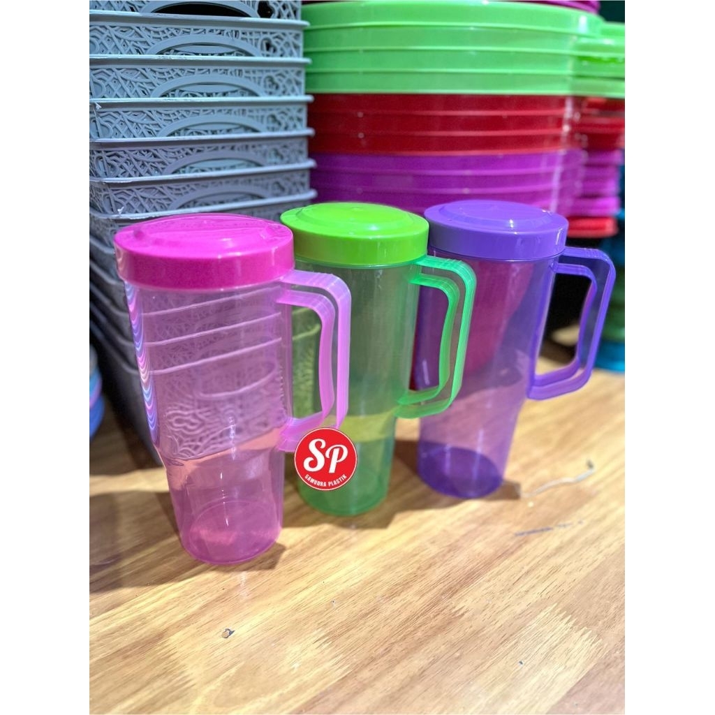 CALISTA MUG TUTUP 1L & 1,4L / CANGKIR JUMBO TRANSPARAN