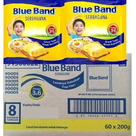 Blue Band / BLUEBAND Serbaguna 200gr 1 Dus Isi 60pcs