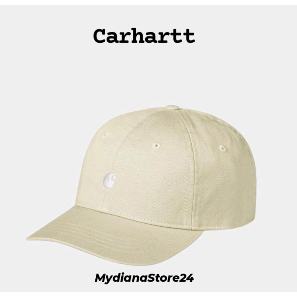CARHARTT WIP - CARHARTT MADISON LOGO CAP - BERYL / WHITE