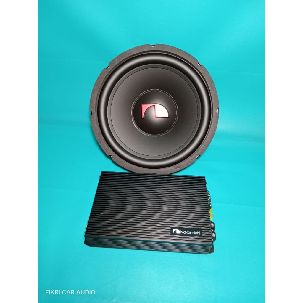 Power NAKAMICHI seri NK-TE60.4 4Channel & Subwoofer NAKAMICHI seri NS-W12D 12" 1200Watt Audio mobil