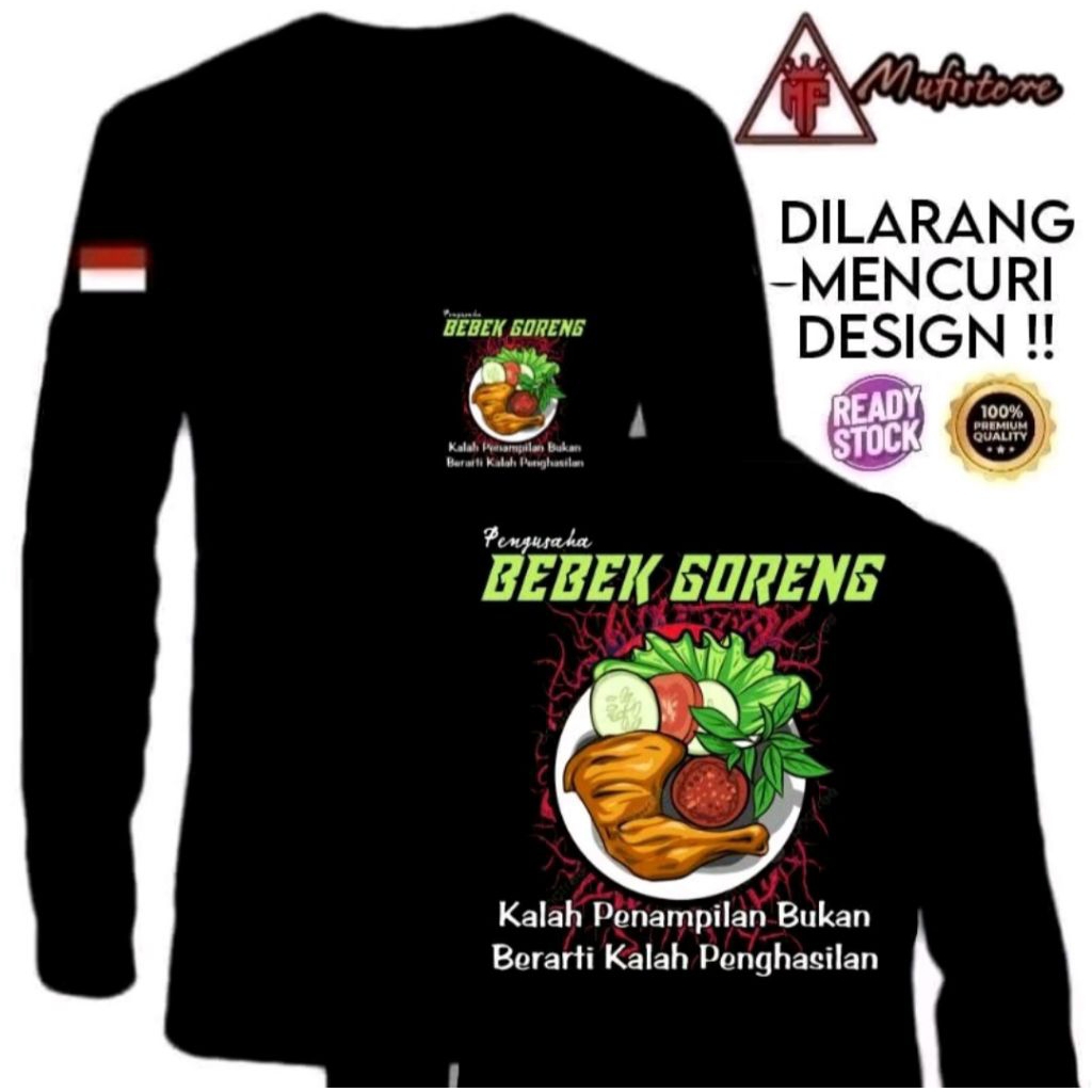KAOS LENGAN PANJANG PENGUSAHA BEBEK GORENG
