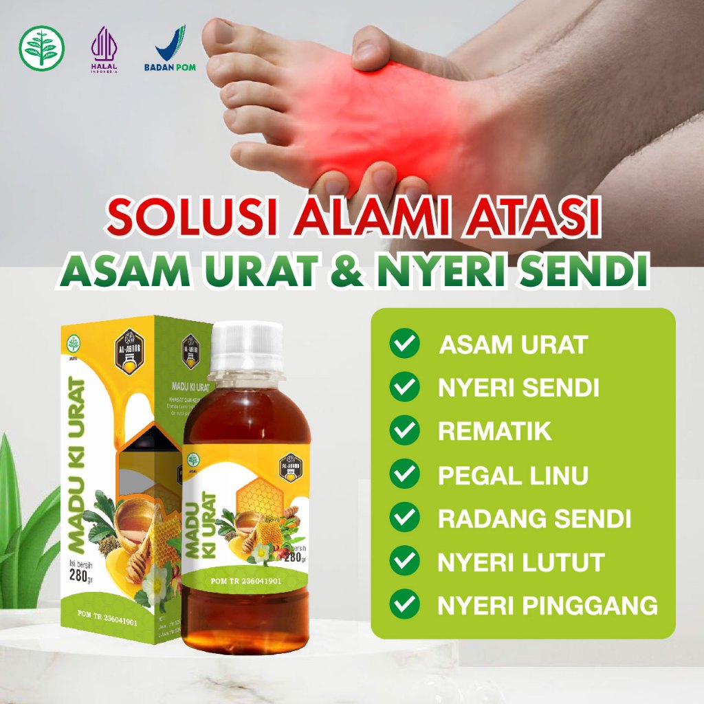 Madu KI URAT Obat Asam Urat Nyeri Sendi Encok Pegal Linu Rematik Nyeri Otot Pembengkakan Sendi