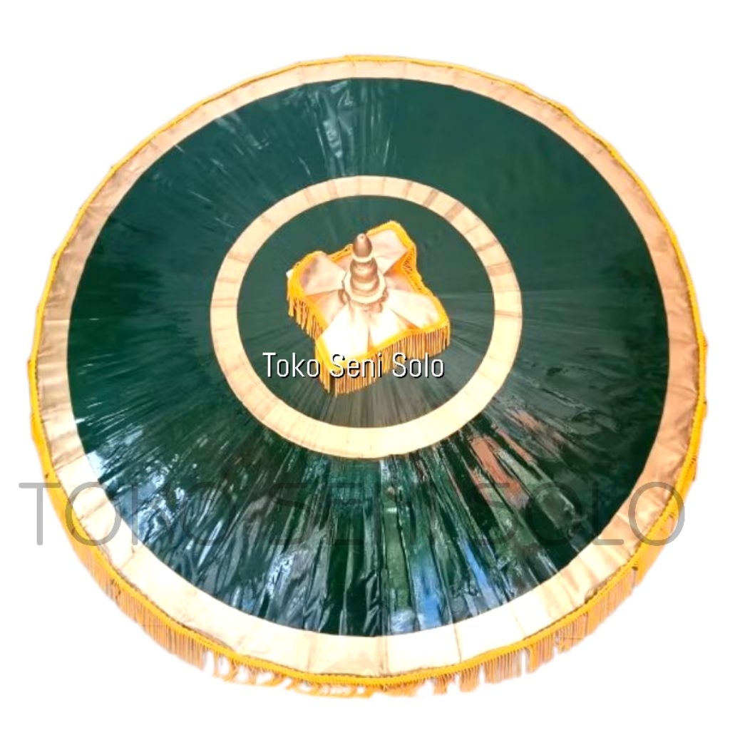 Payung Keraton Songsong Agung Hijau 2 meter payung mutho dekorasi pajangan pengantin tedung jawa bal