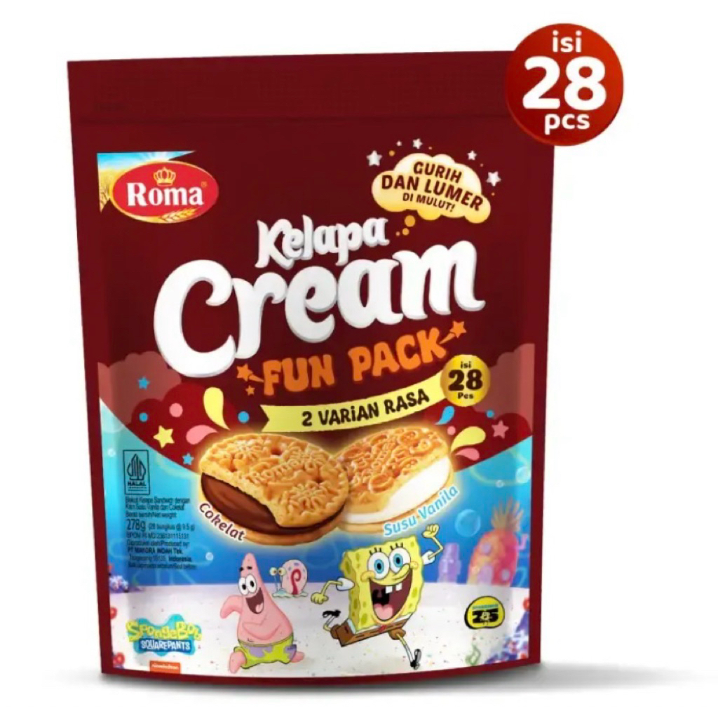 Biskuit Roma kelapa Cream Festive Pouch