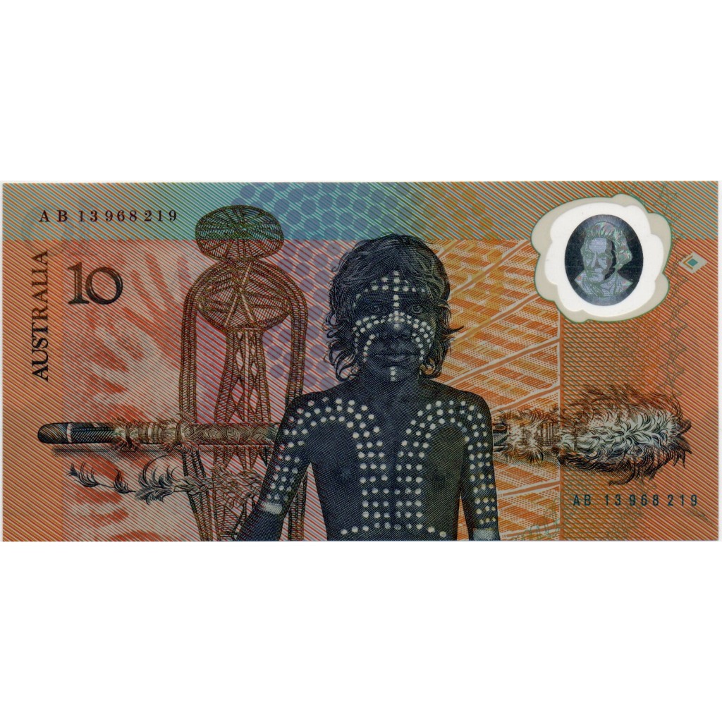 Uang Kuno Australia 10 Dollars 1988 Polymer Commemorative (UNC)