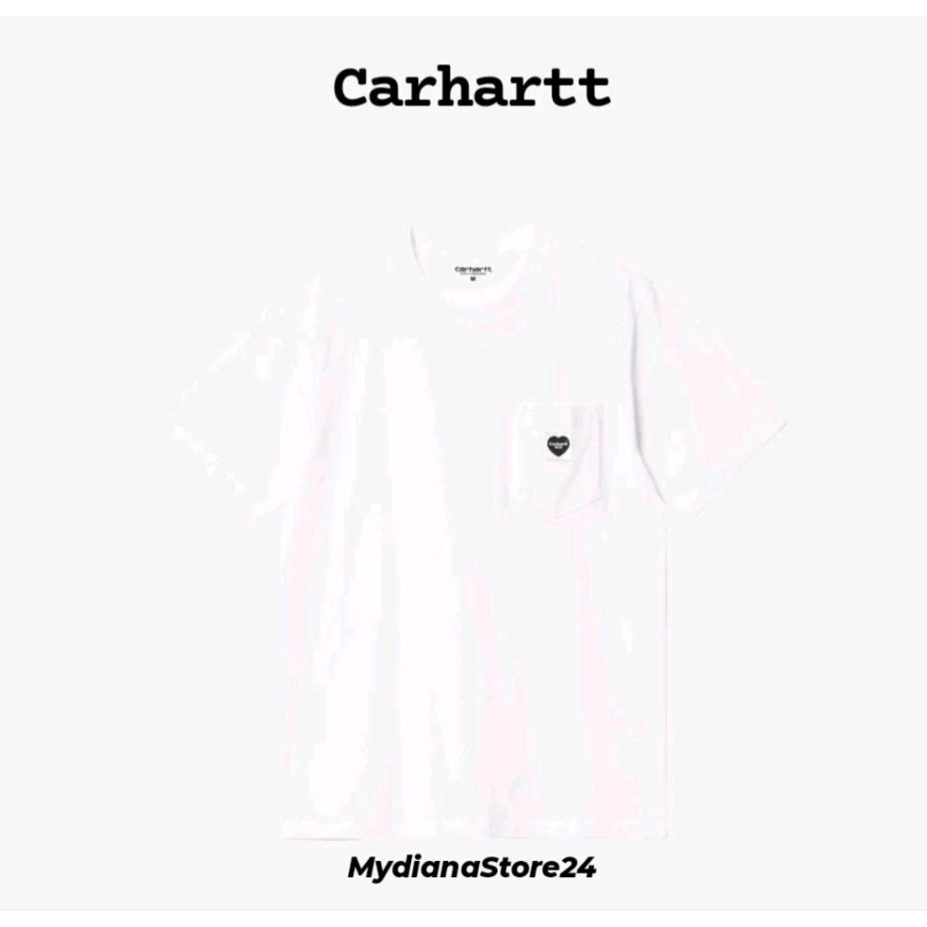 CARHARTT - CARHARTT WIP S/S POCKET HEART T-SHIRT - WHITE / BLACK