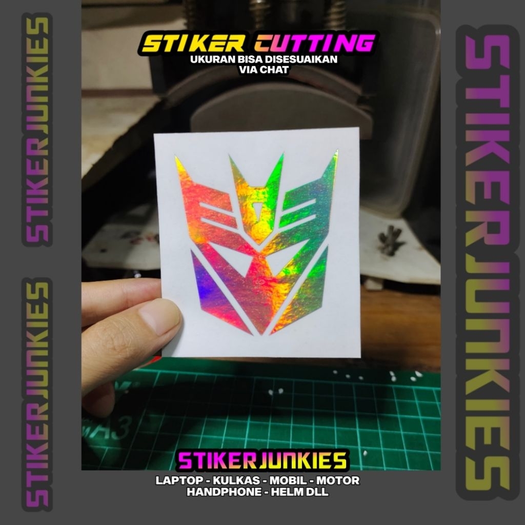 STIKER LOGO TRANSFORMERS 3 STICKER CUTTING