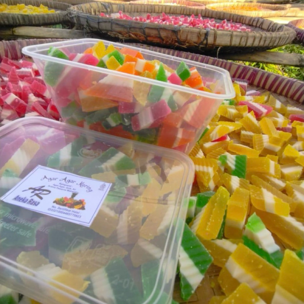 Agar-agar kering - Manisan Jelly kering | Jajan lebaran