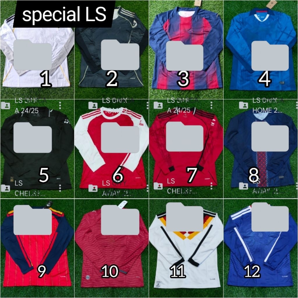 Spesial LS Jersey Bola Bahan Dryfit Premium