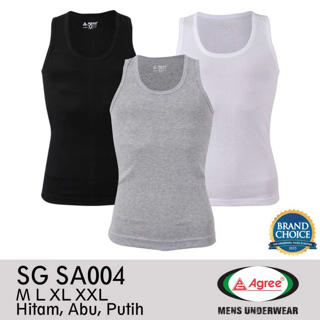 SINGLET AGREE DEWASA / SINGLET AGREE SPORT / SINGLET AGREE SA004 1PCS
