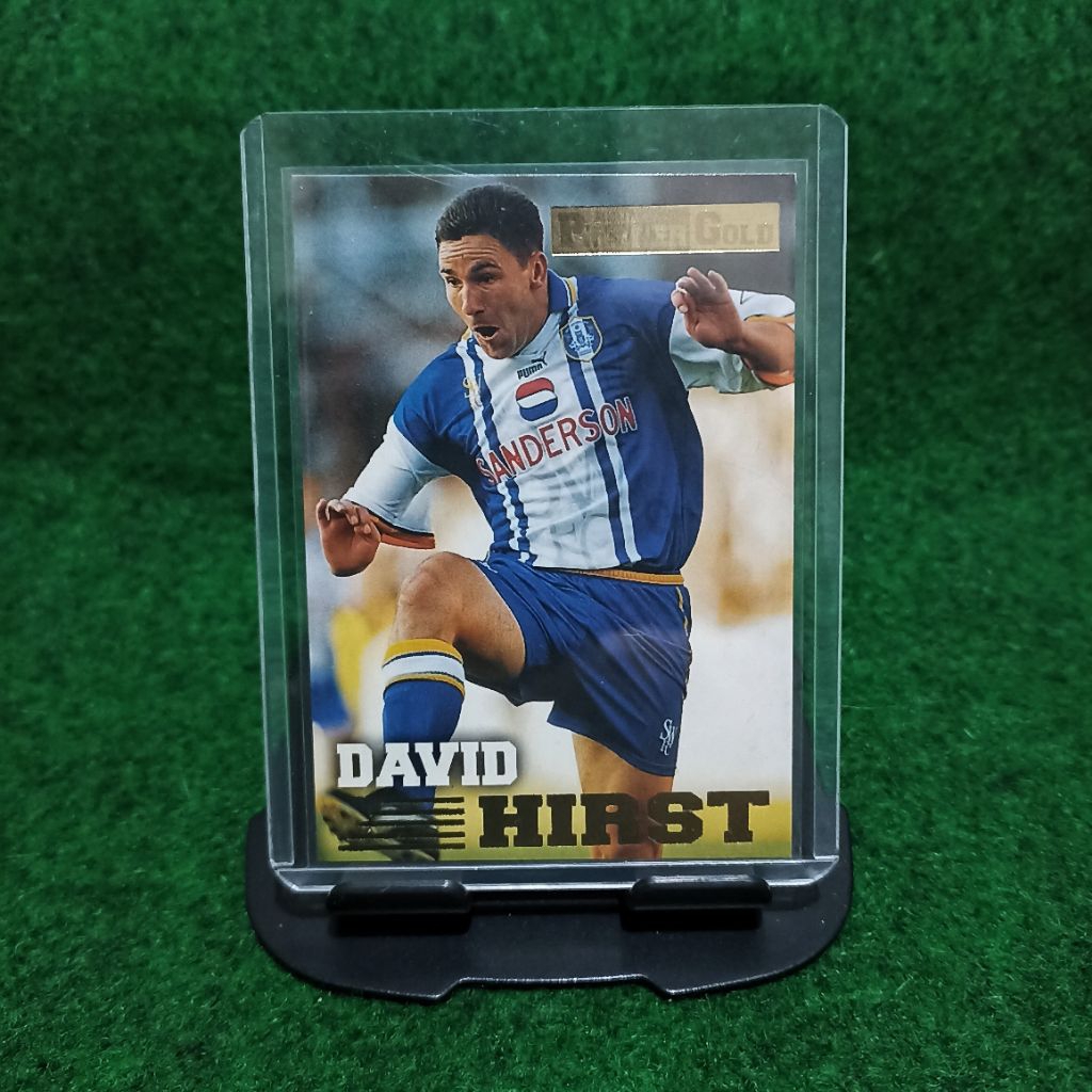 KARTU BOLA DAVID HIRST SHEFFIELD WEDNESDAY MERLIN PREMIER GOLD 1996