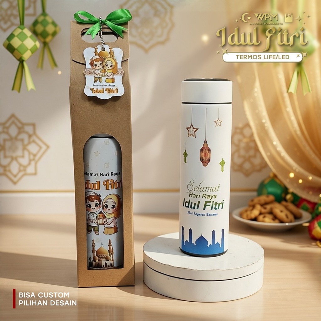 HAMPERS  LEBARAN HARDBOX  / SOUVENIR IMLEK / LEBARAN  TERMOS + HARDBOX CUSTOM / PAKET SOUVENIR NATAL