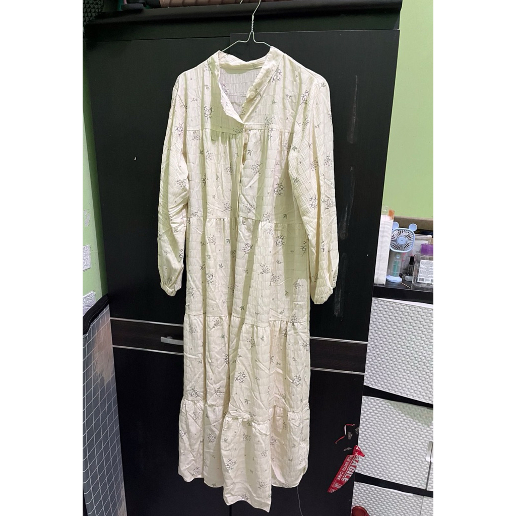 Baju Dress Warna Ivory