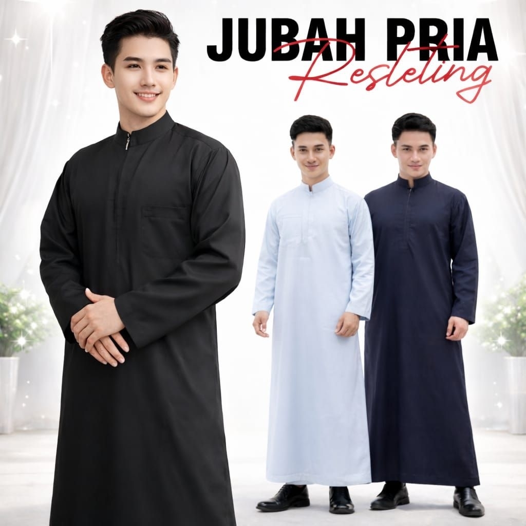 JUBAH PRIA GAMIS PRIA RESLETING DEWASA