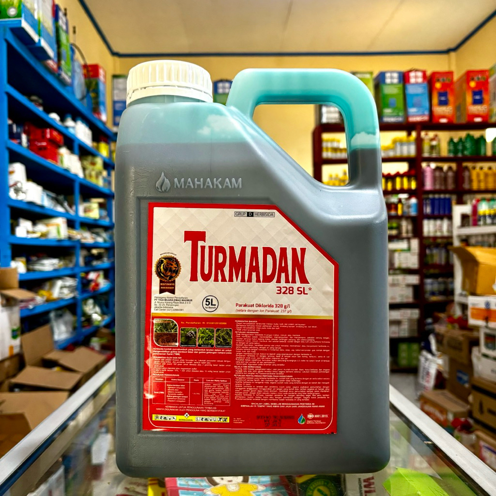 Herbisida TURMADAN 328SL Kemasan 5 Liter - Turmadan Herbisida Kontak dan Pembakar Dosis Tinggi