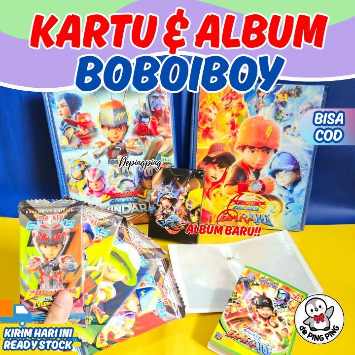 Kartu Mainan Anak Trading Card BoboiBoy / Kartu Boboiboy/ Boboiboy Card/ Kartu Sachet/ Album Card Bo