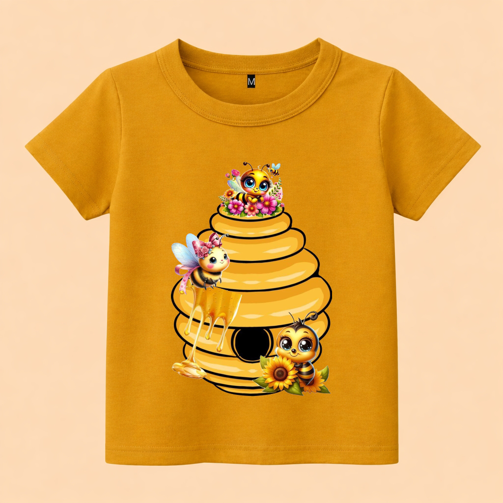 baju kaos anak gambar sarang lebah
