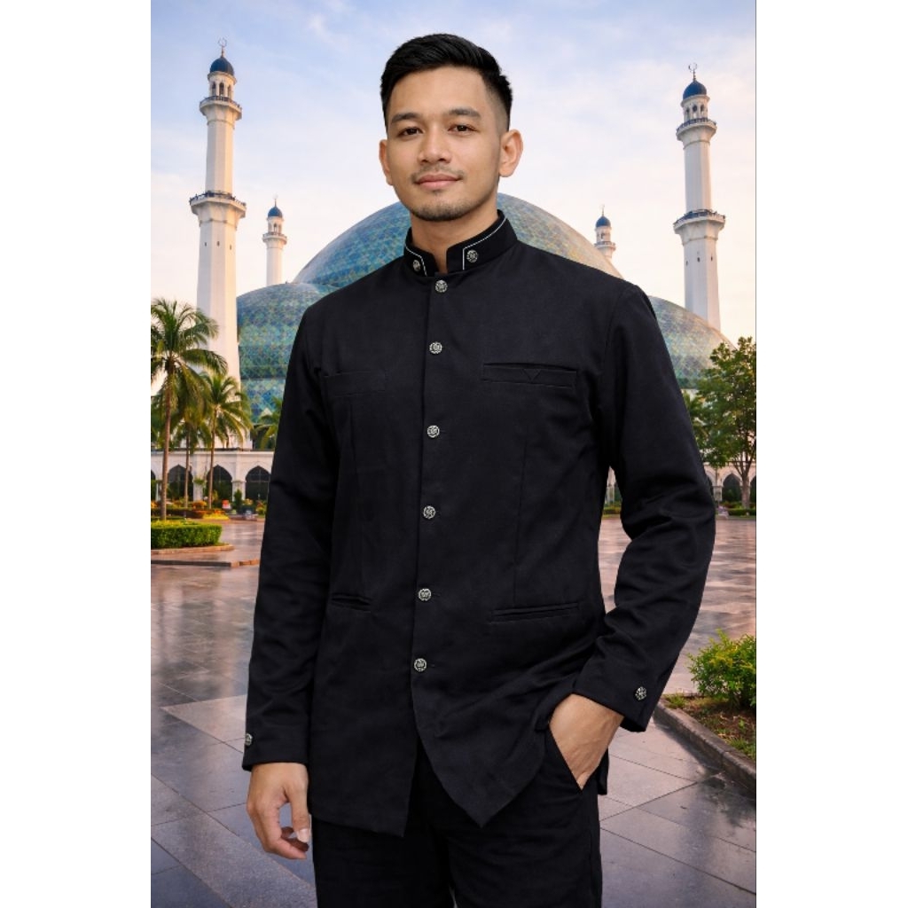 Jasko Polos | Baju Koko dewasa | Koko Pria dewasa | Jasko Hitam polos | Jasko Biru | Jas Koko  viral