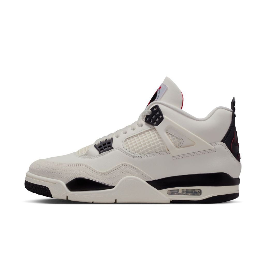 Nike Air Jordan 4 Retro "Flight Club" Sneakers Sail Black Red Original