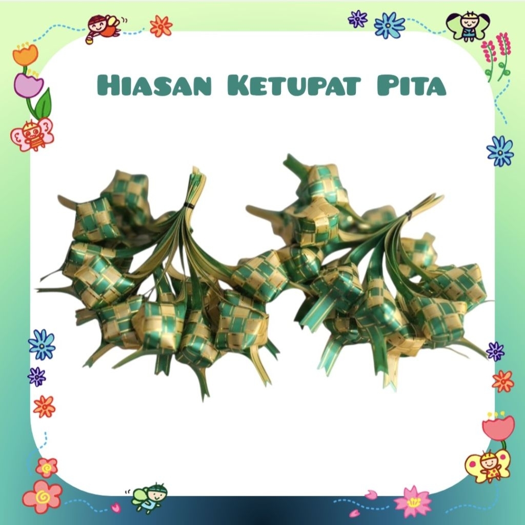 Hiasan Ketupat Lebaran / Ketupat Pita Jepang