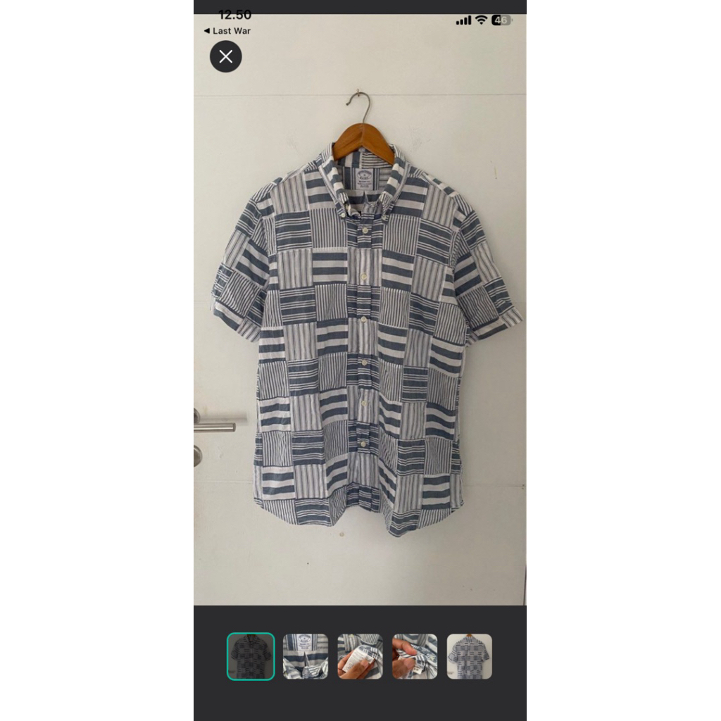 Brooks brothers patchwork shirt