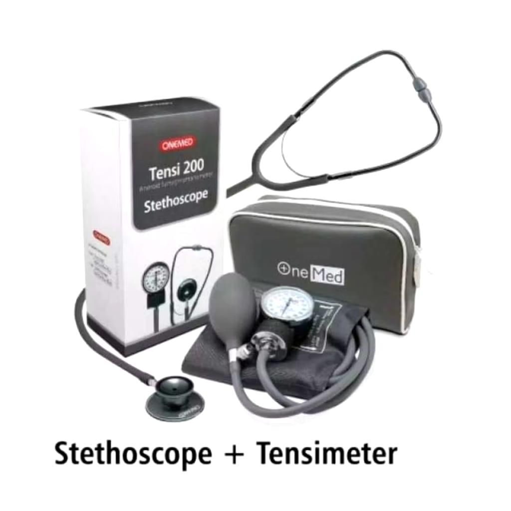 Paket Tensi Jarum + Stetoskop Onemed Original