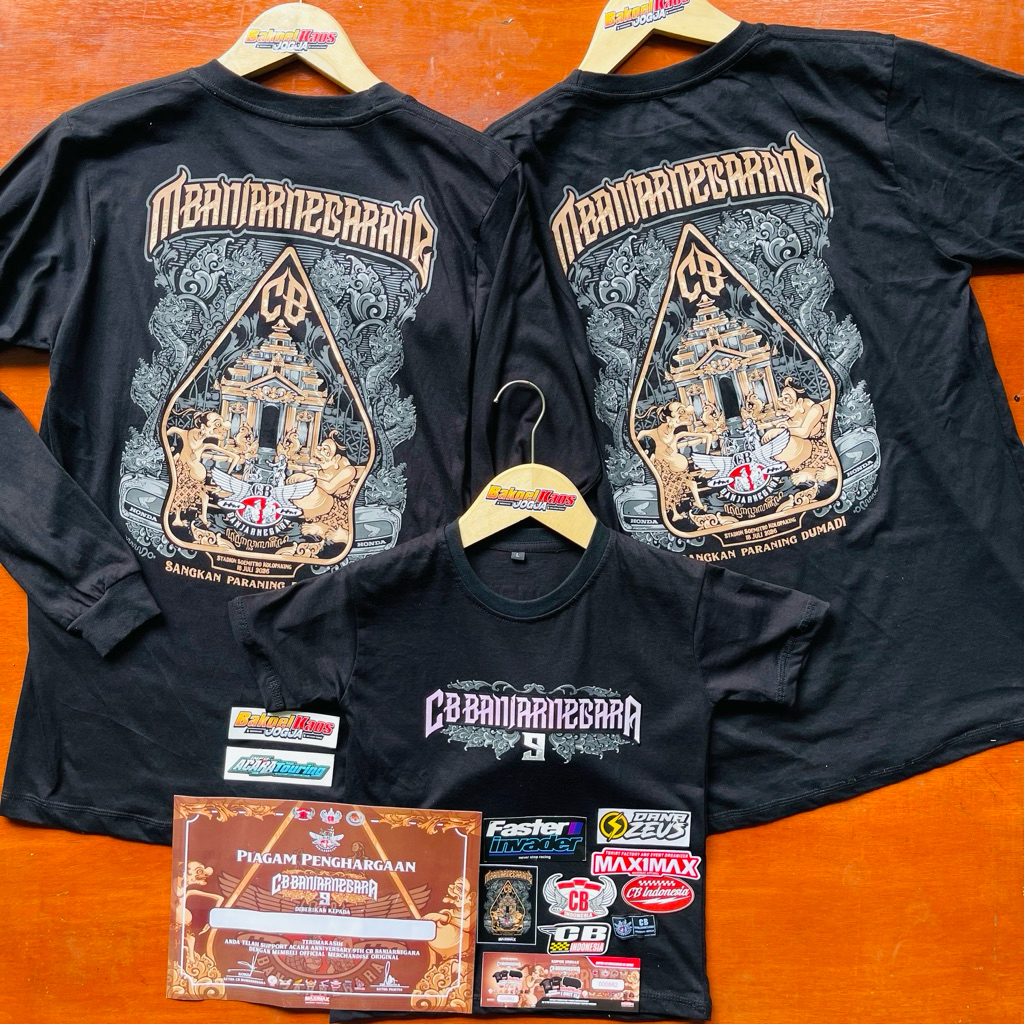 KAOS ACARA CB BANJARNEGARA 2026 aniversary 9 FREE STIKER BANYAK