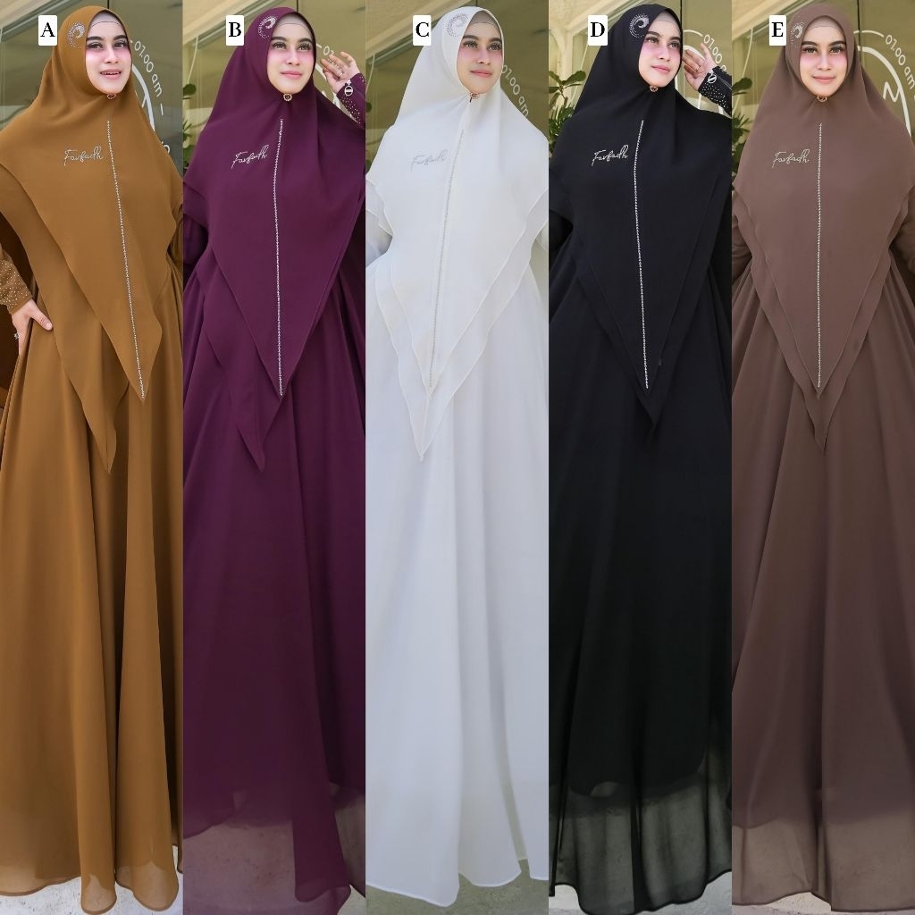 Alika Series Syari Putih Umroh Haji Farfadh by Rayhanco Rayhan Co