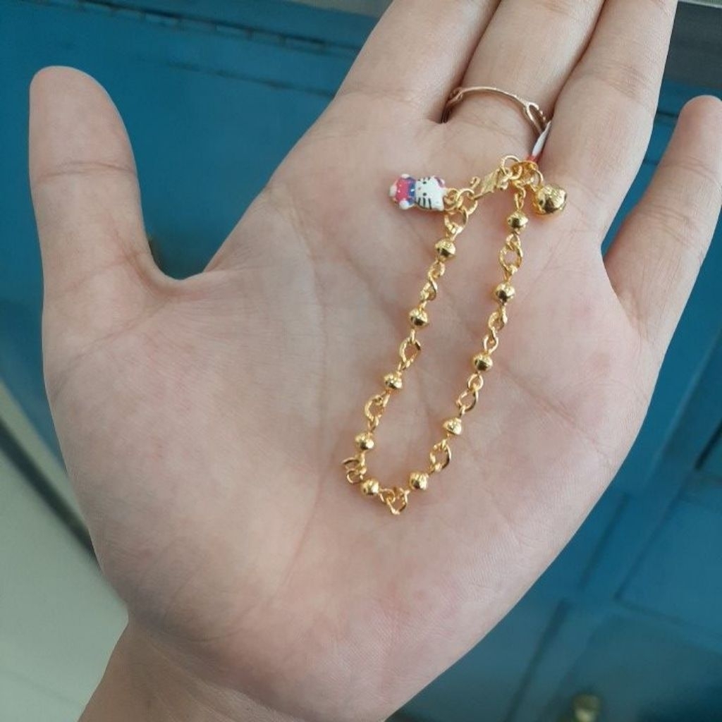 gelang anak emas asli kadar 300