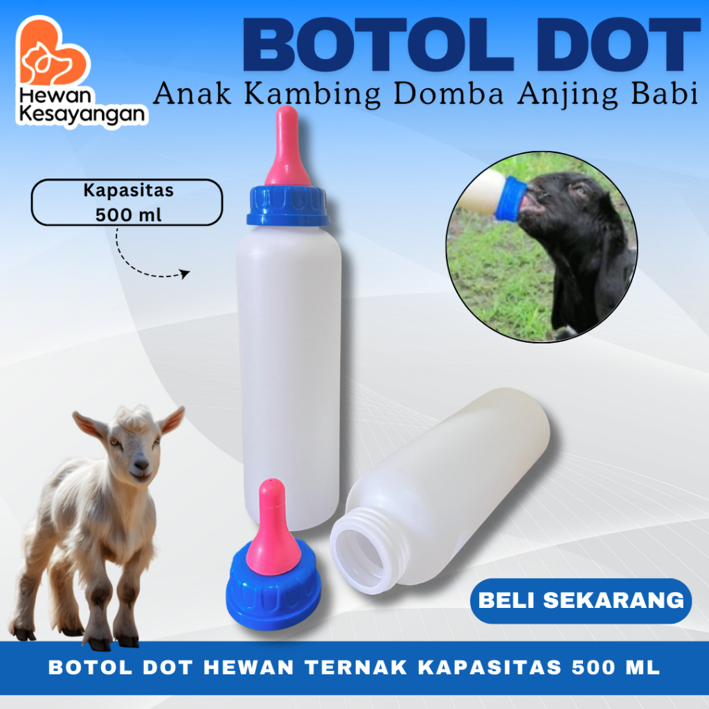 Dot Botol Cempe Anak Kambing Domba Model Terbaru Kapasitas 500ml / Dot Kambing Cempe