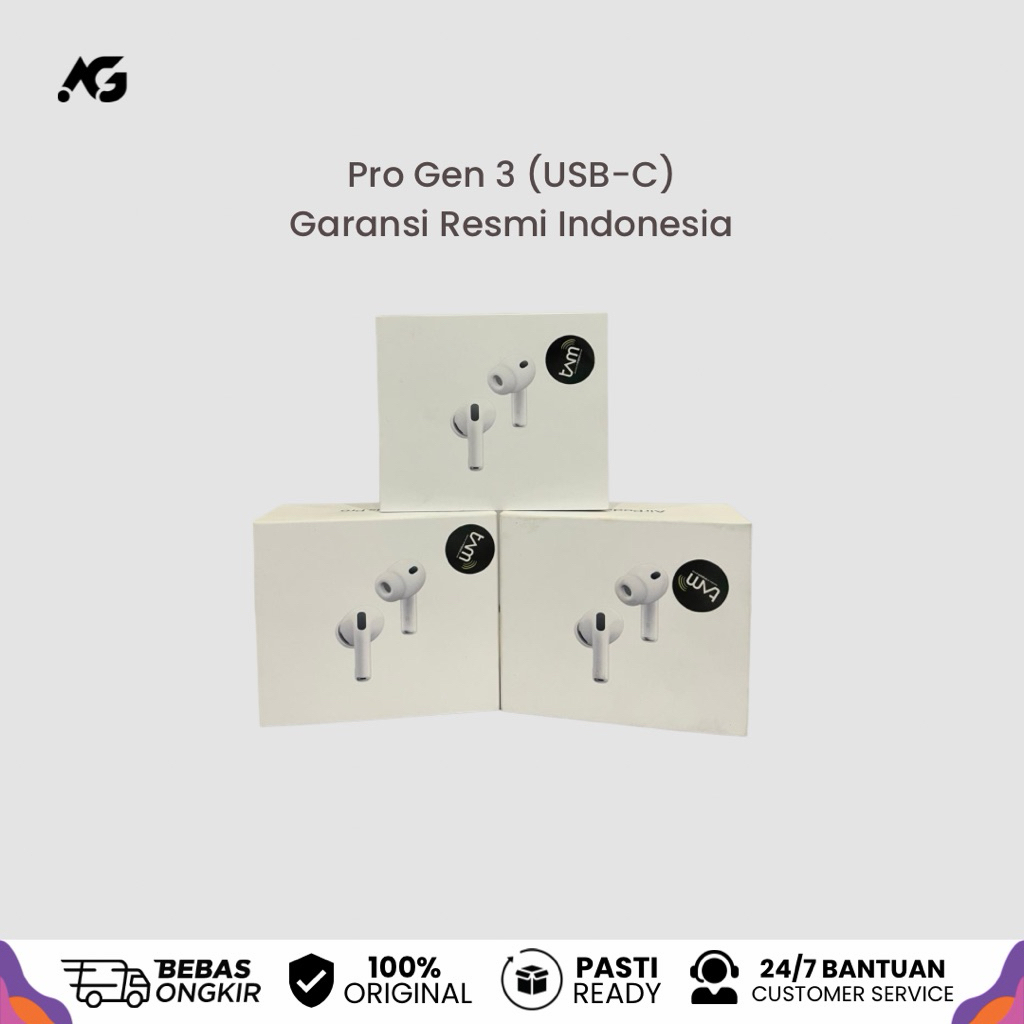 APPLE AirPods Pro Gen 3 (2025) Garansi Resmi Apple Indonesia iBox TAM GDN