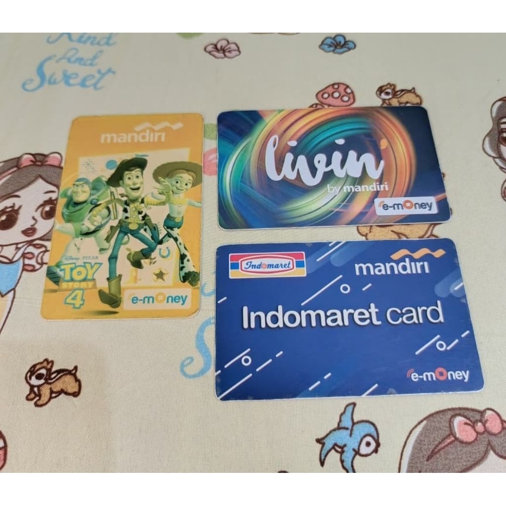 Kartu E-money (bekas pakai)