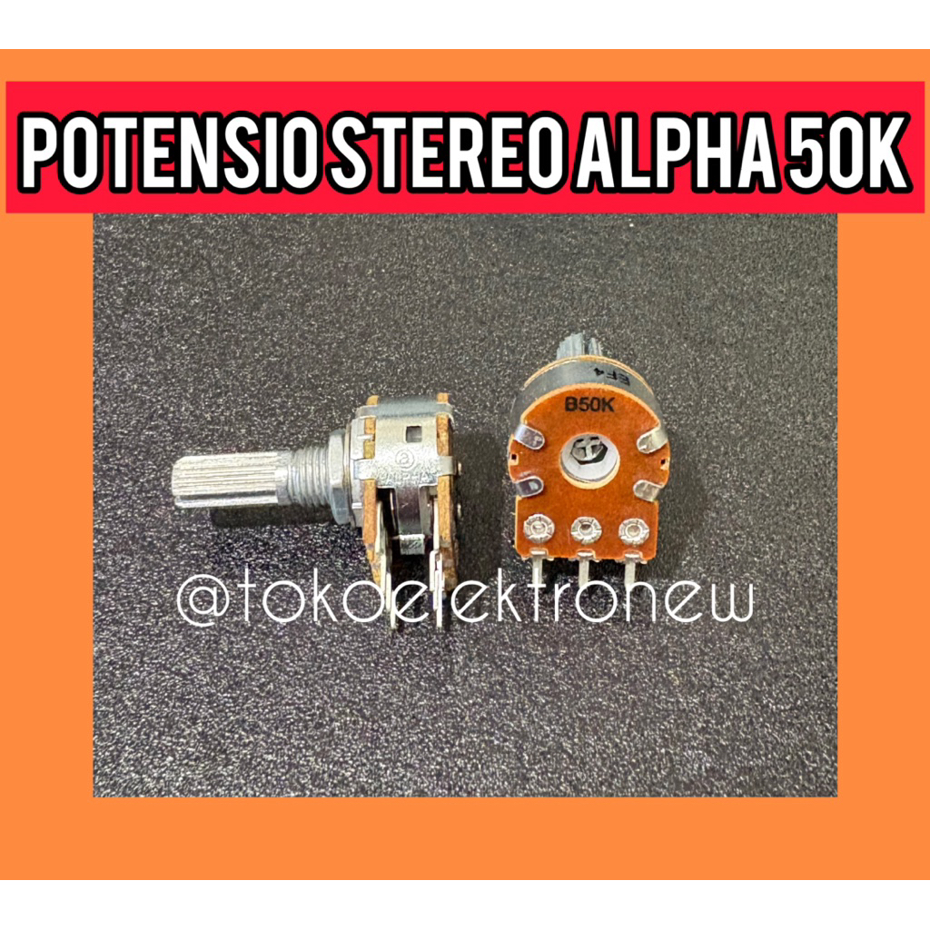 POTENSIO STEREO ALPHA 50K 100K
