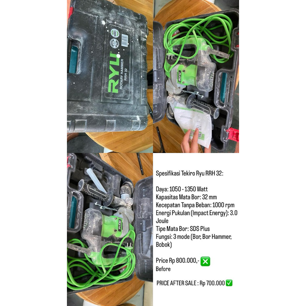 Rotary Hammer RYU RRH 32