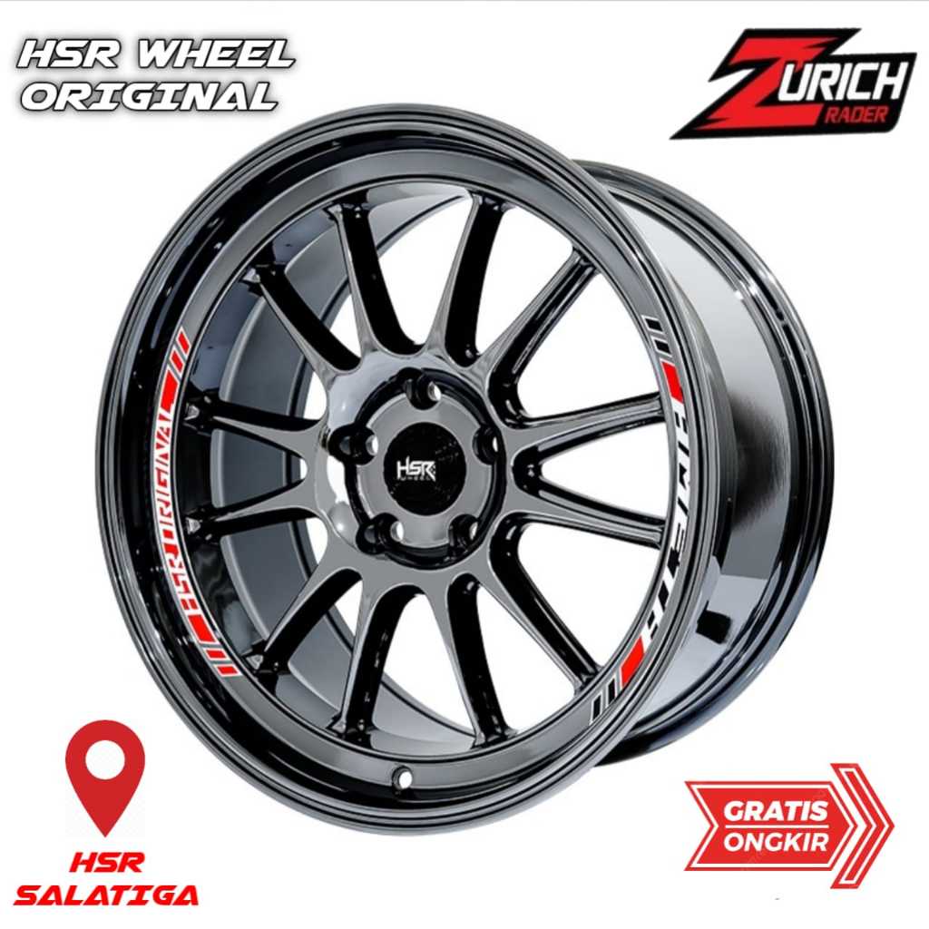 Velg Hsr Wheel Ring 18 Ameth Lobang 5x114,3 Untuk Mobil Stream Outlander Terios Xpander Hrv