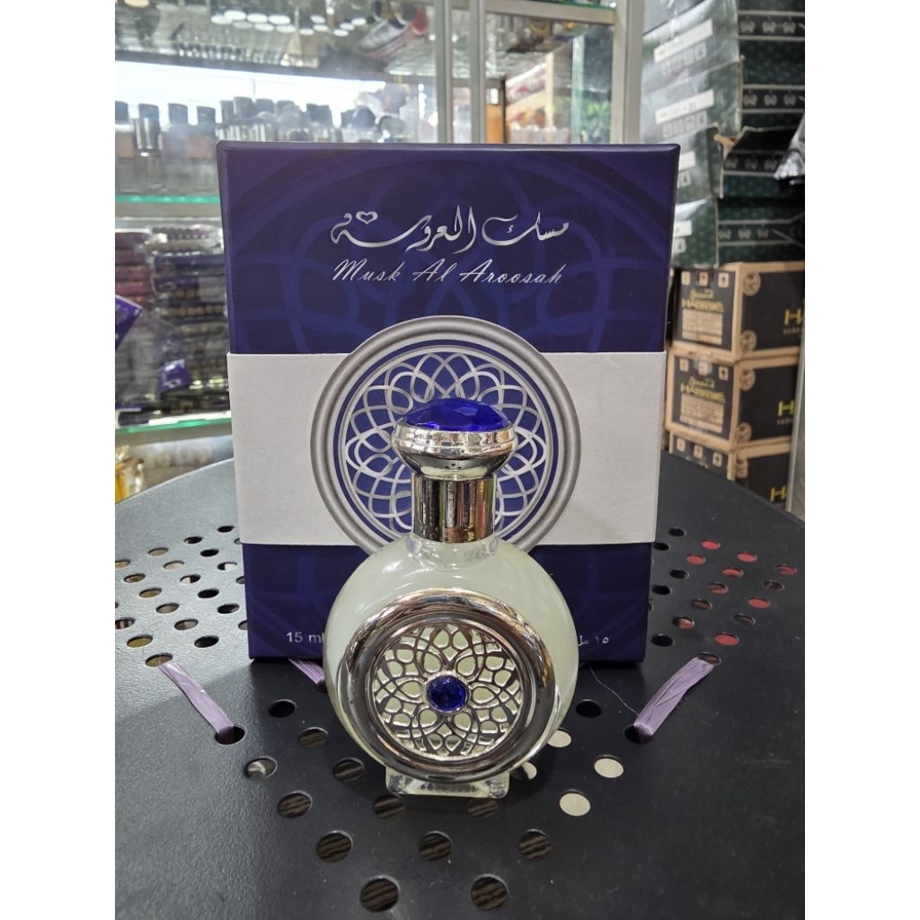 Parfum Misk Al arosah 15ml Saudi Al rehab premium/Aroma Kasturi misk saudi