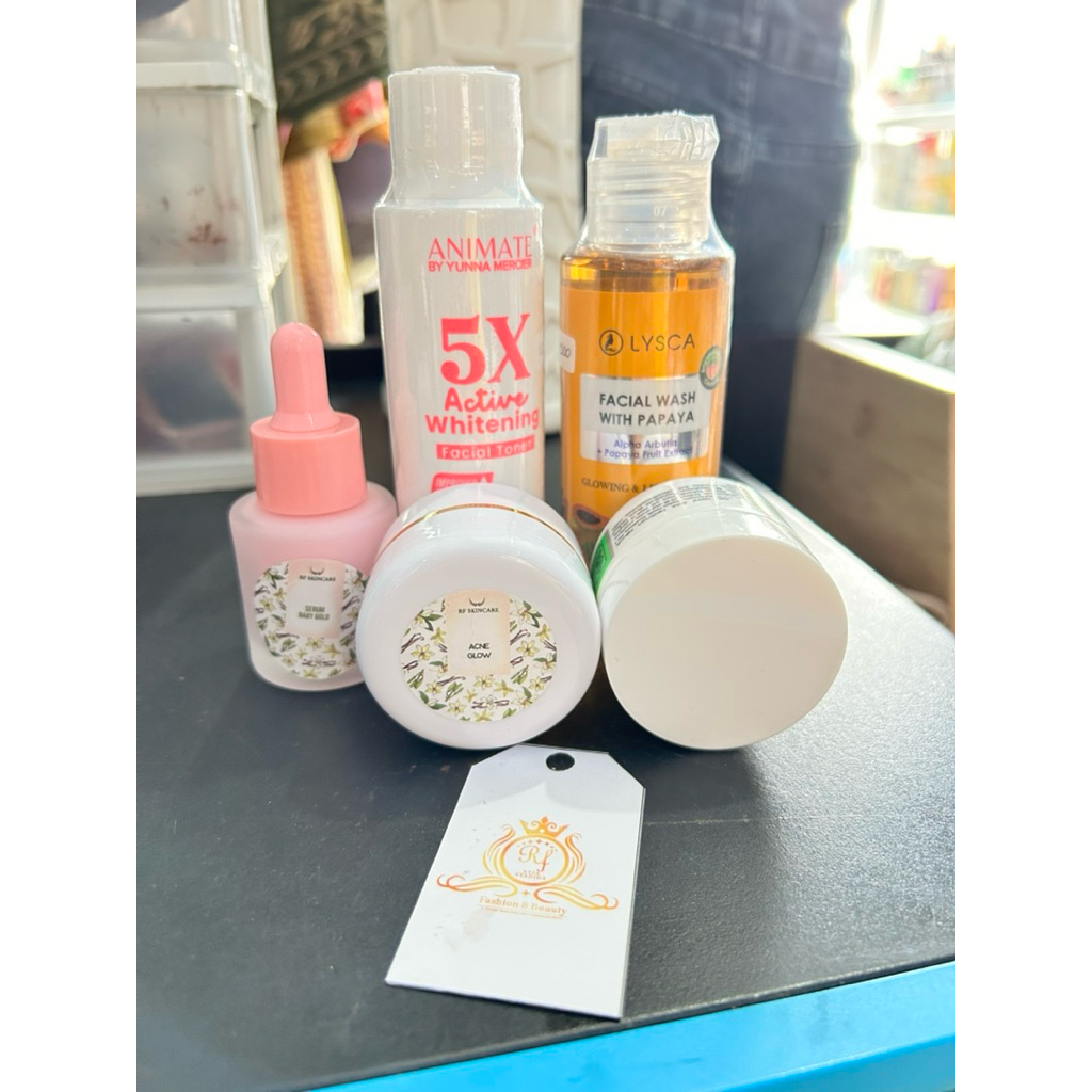RF skincare paket acne lengkap is 5 / paket jerawat RF skincare