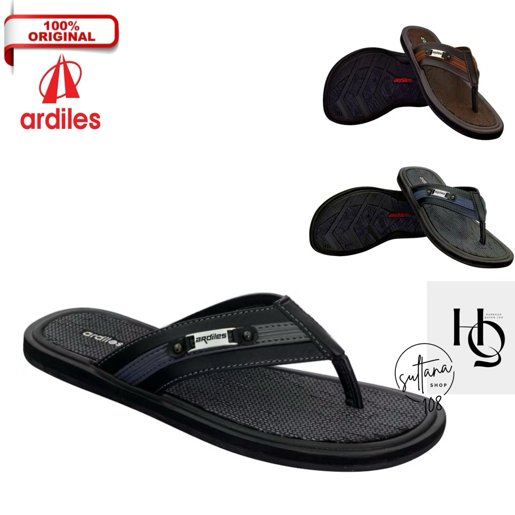 Sandal Jepit Kulit Kalep Pria Sandal Jepit Ardiles EKRON MAX 01 Terbaru