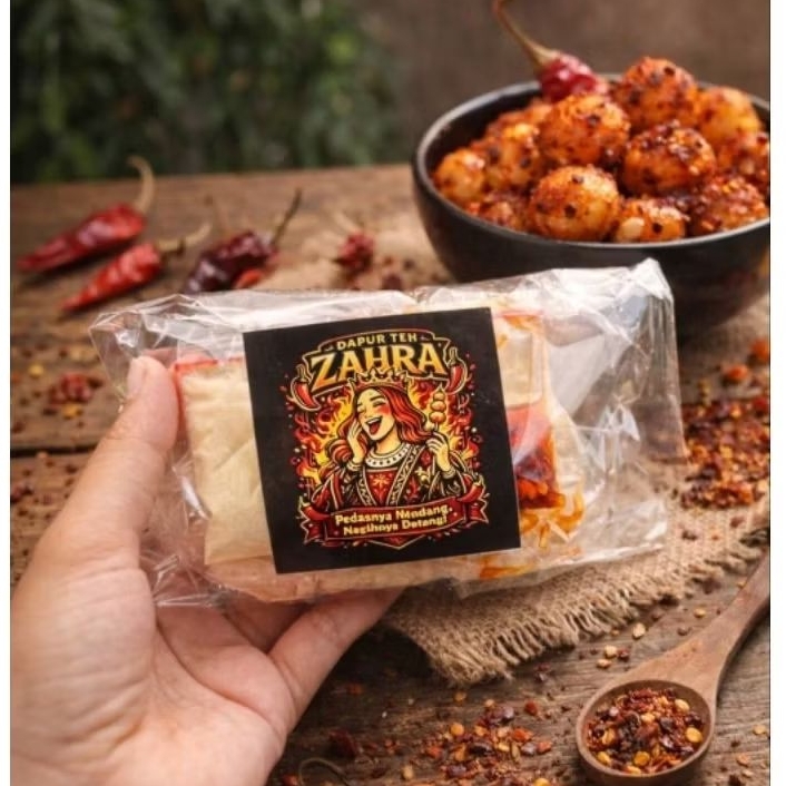 CIMOL BOJOT MENTAH TEH ZAURA ISI 20 (90-100gr) PEDAS JELOTOT | CEMILAN VIRAL GURIH RENYAH SIAP GOREN