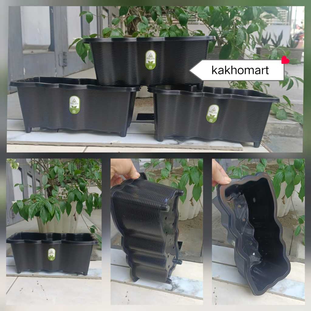 Pot Planter Box Minimalis | Pot Pagar Balkon Teras | Pot Tanaman Panjang Modern / Pot SGP