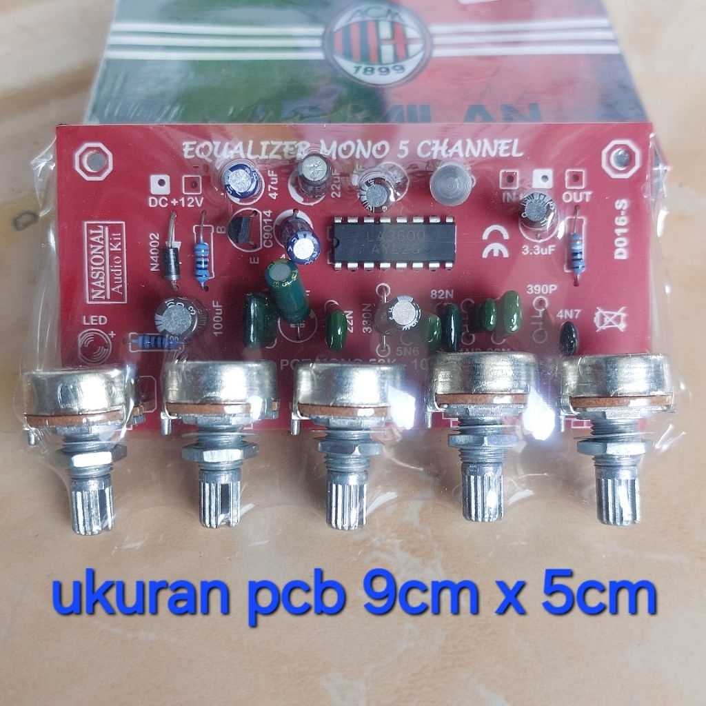 kit equalizer potensio mono 5 channel AC MILAN AUDIO KIT NASIONAL