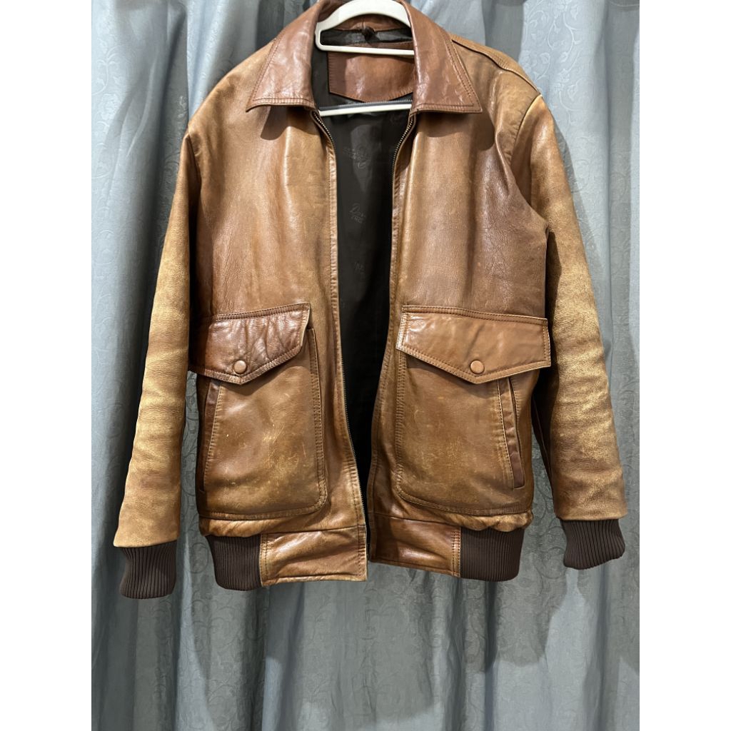 leather vintage jacket