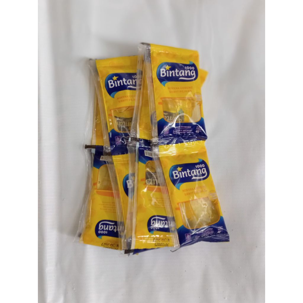 Minyak Goreng Renceng 1000 Bintang 30ml (10pcs)