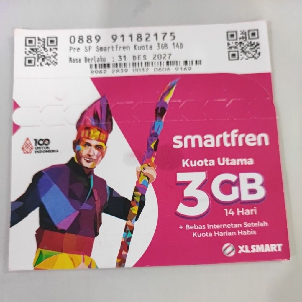 Kartu Perdana smartfren 3gb