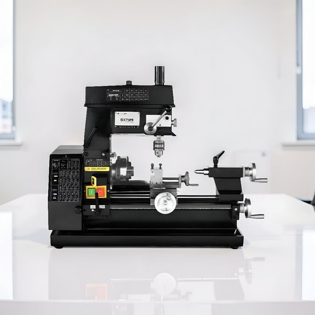 Mesin Bubut Milling Drilling Mini Bor Machine Lathe Multifunction 220V