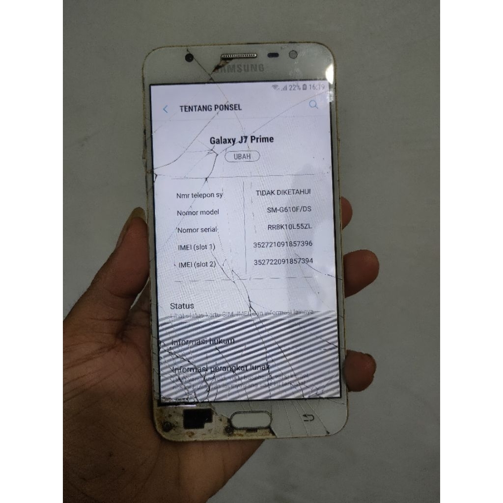 Samsung j7 prime / mesin Samsung j7 prime