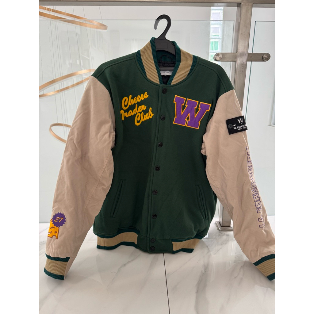 W.Essentiels x Kick Avenue Cheese Trader Varsity Jacket