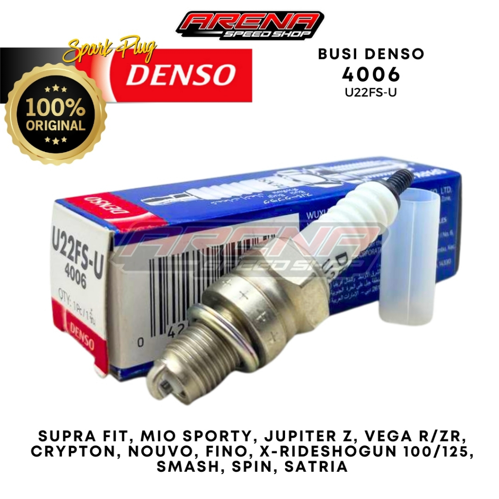 DENSO Busi U22FS-U Busi 4006 Mio Sporty Jupiter Vega R Nouvo Revo Original Denso